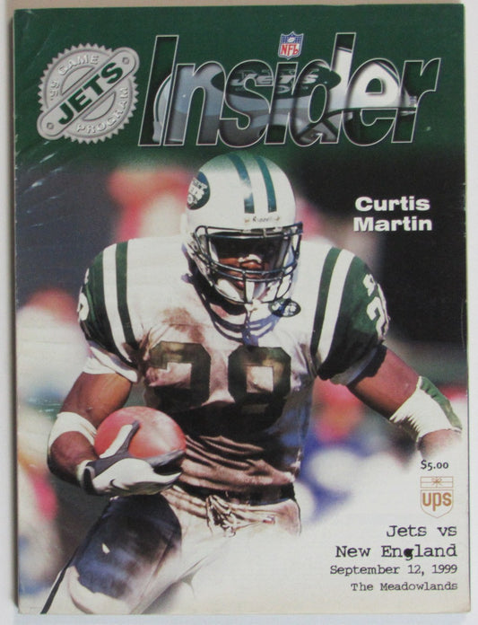 September 12, 1999 New York Jets vs. New England Patriots NFL Insider Program