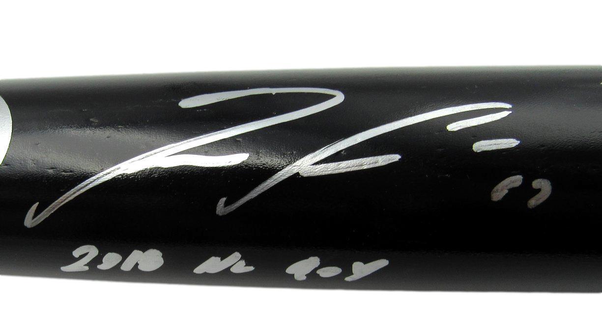 Ronald Acuna Jr. Braves Signed Engraved Rawlings Black Baseball Bat BAS 162950