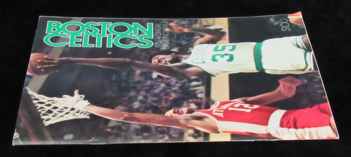 1973/74 Basketball Game Program Boston Celtics vs. Philadelphia 76ers 189162