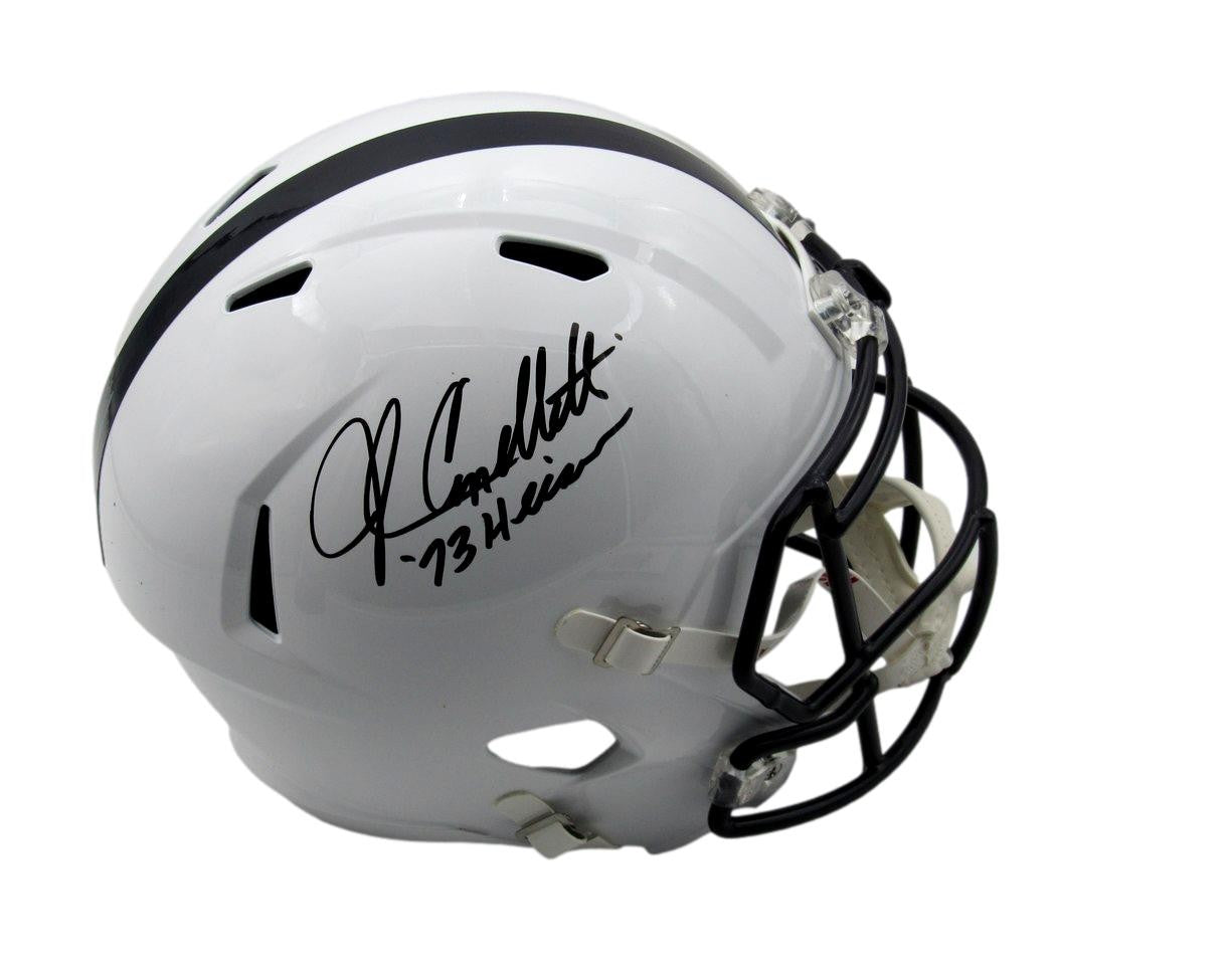 John Cappelletti Autographed/Insc Penn State Full Size Replica Helmet JSA 184707