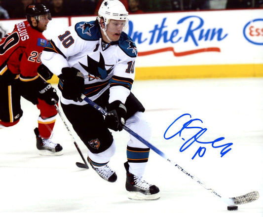 Christian Ehrhoff San Jose Sharks Signed/Autographed 8x10 Photo 153373