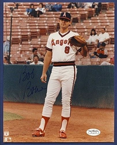 Bob Boone Angels Autographed/Signed 8x10 JSA 132519