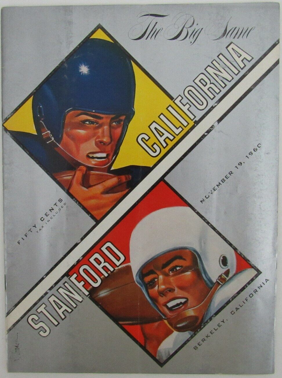 1960 California vs. Stanford College Football Game Souvenir Program 163179