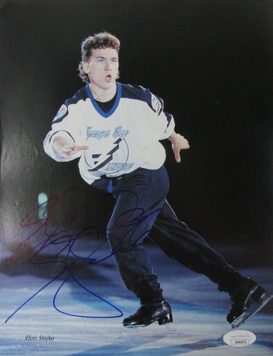 Elvis Stojko Autographed 8x10 Magazine Photo Olympic Canada Figure Skating JSA