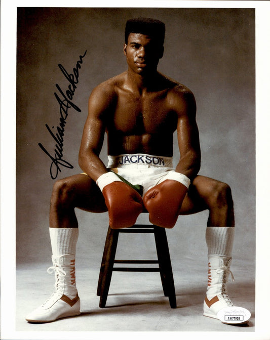 Julian Jackson Signed/Autographed 8x10 Boxing Photo JSA 191036