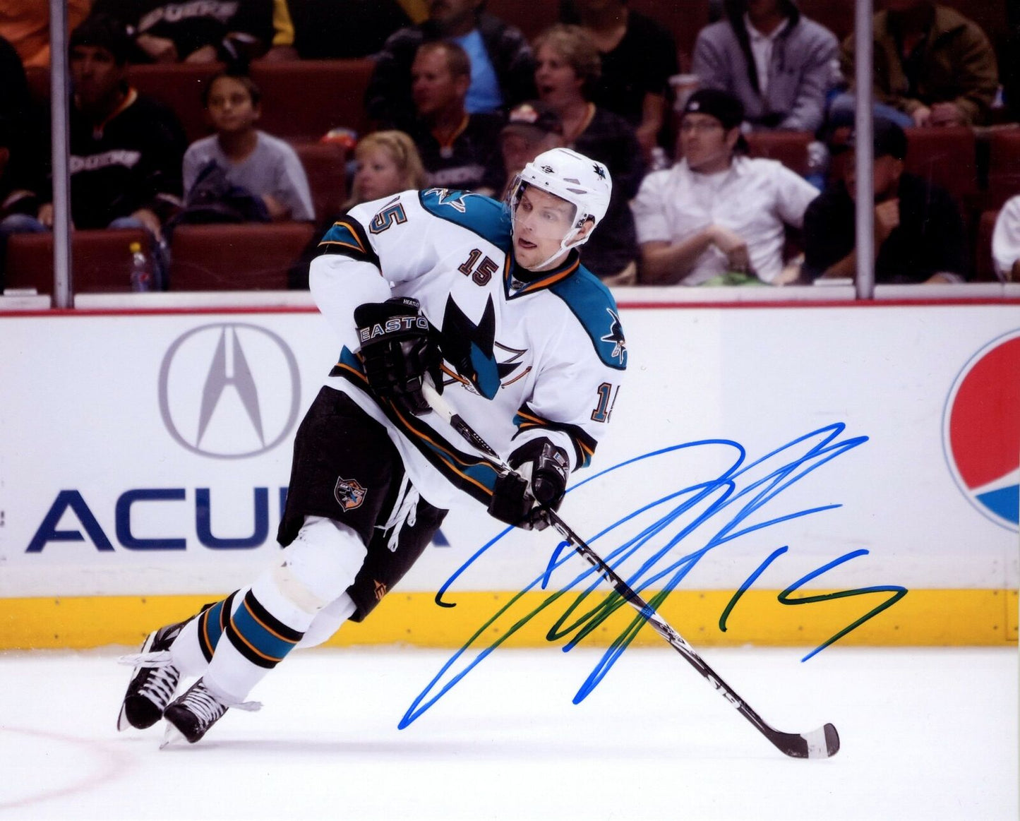 Dany Heatley San Jose Sharks Signed/Autographed 8x10 Photo 153385