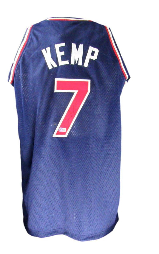 Shawn Kemp Signed/Autographed Team USA Basketball Jersey Beckett 167282