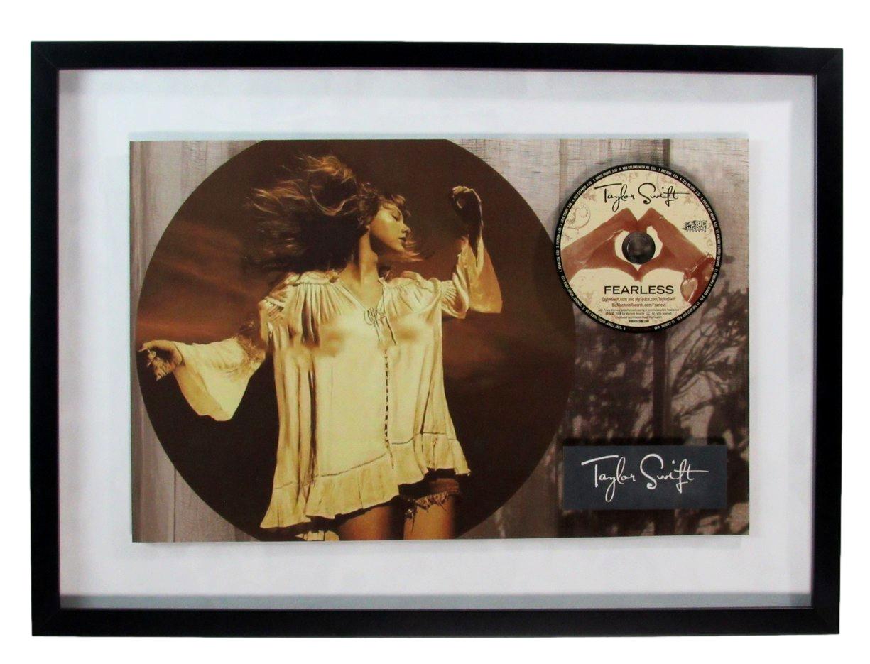 Taylor Swift UNSIGNED CD Cover with Photo Collage & CD Framed 187340