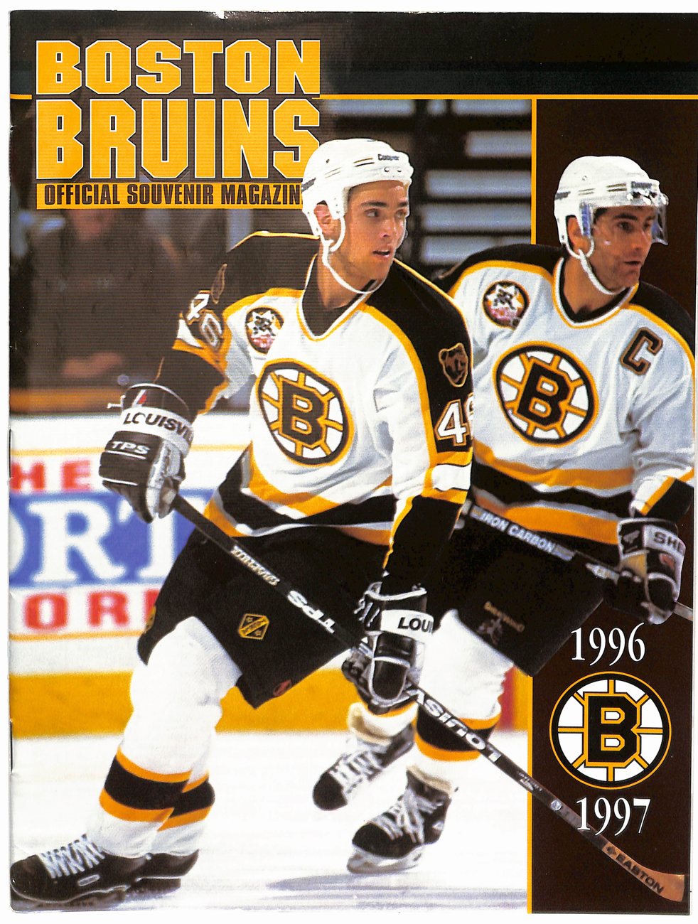 October 24th, 1996 Boston Bruins vs. Toronto Game Program + Ticket Stub 181772