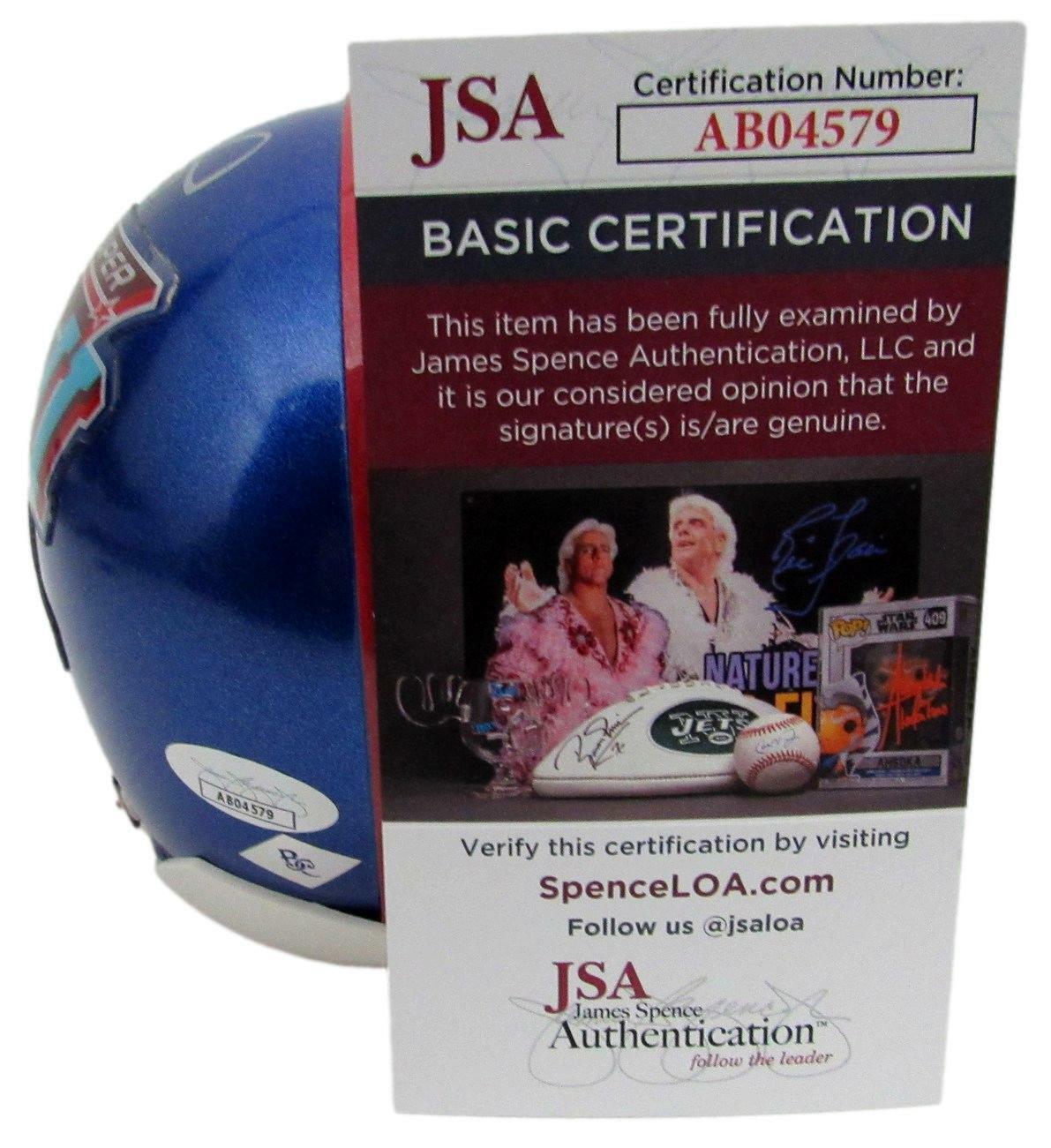 Jay Alford Signed/Autographed Brady SACK  Giants Mini Football Helmet JSA 167322