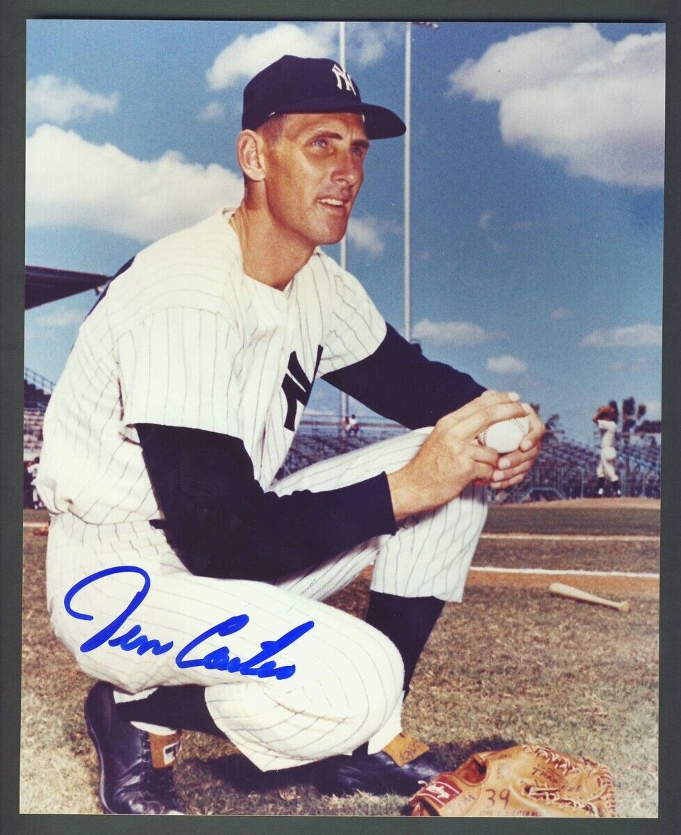 Jim Coates Yankees Signed/Autographed 8x10 Photo PASS 124940