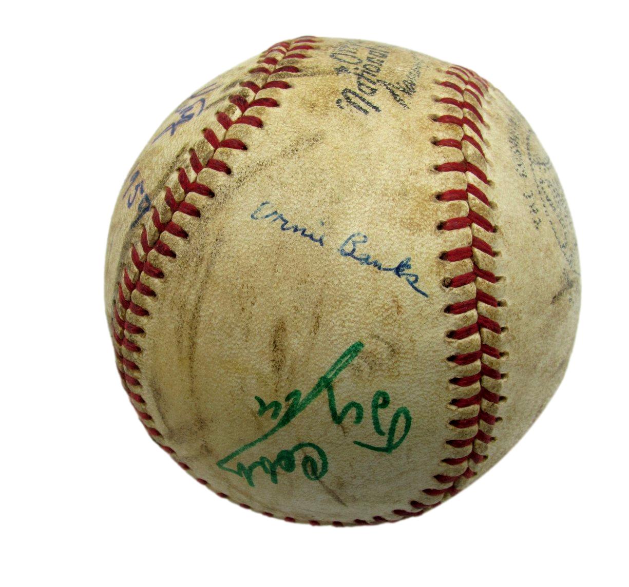 Ty Cobb HOF/ Chick King Dual-Autographed ONL Baseball Tigers JSA 186355