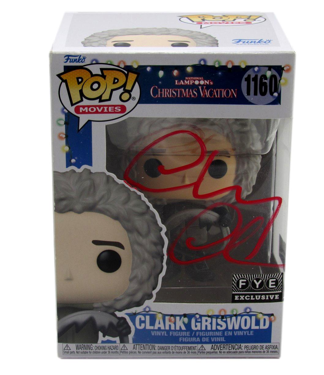 Chevy Chase Signed/Auto Funko Pop! #1160 "Christmas Vacation" Beckett 189754