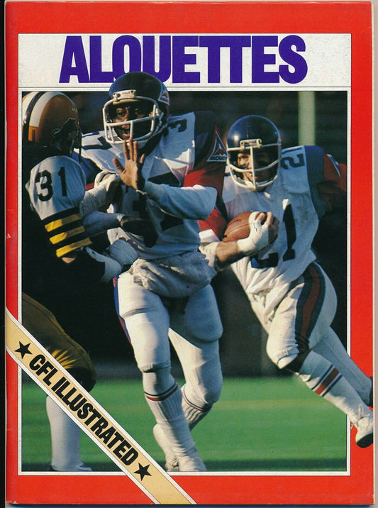 1981 CFL Toronto Argonaut vs. Montreal Alouettes Football Game Program 145682