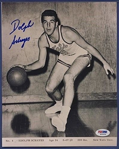 Dolph Schayes Nats Signed 8x10 Photo PSA/DNA 132748