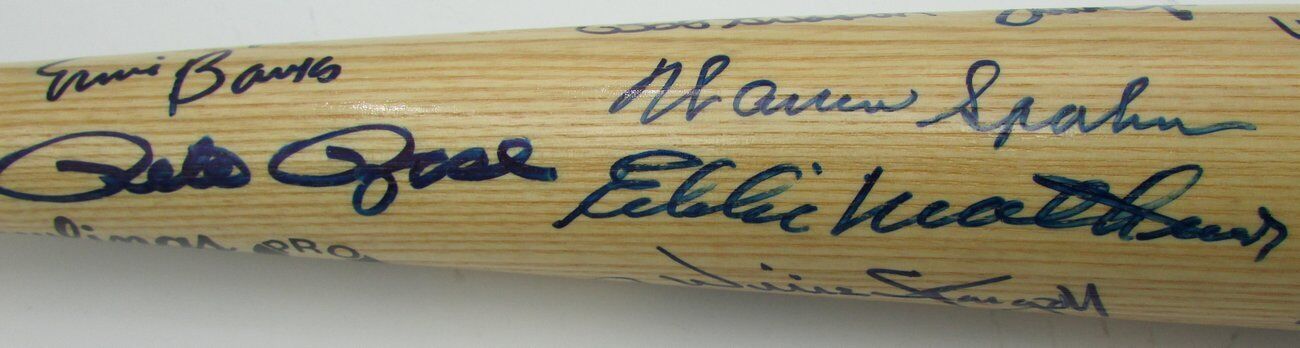 Hall of Fame HOF Baseball Bat Signed by 36 HOFers Koufax,Seaver,Stargell + PSA