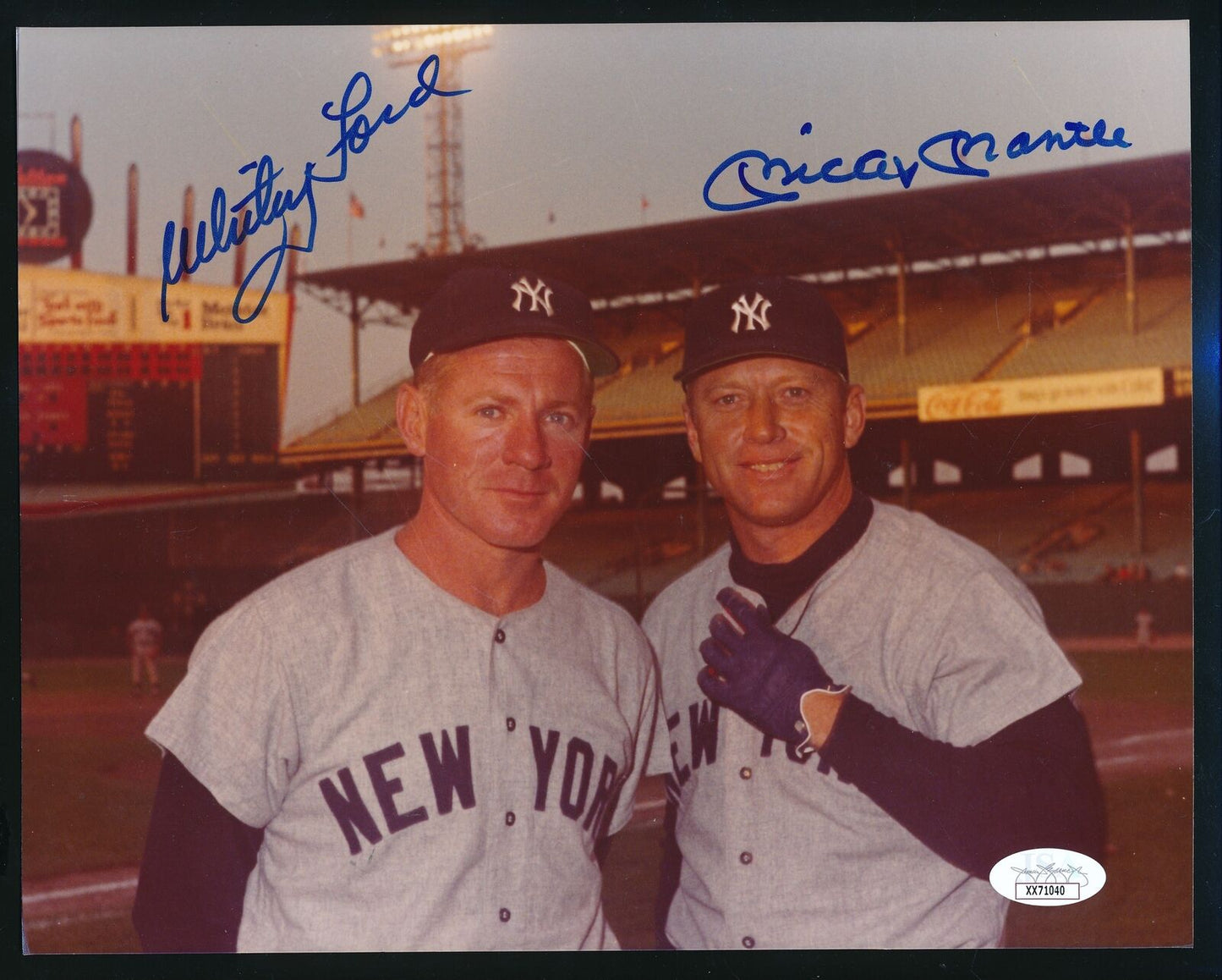 Mickey Mantle/Whitey Ford HOF Dual-Autographed 8x10 Photo Yankees 169451