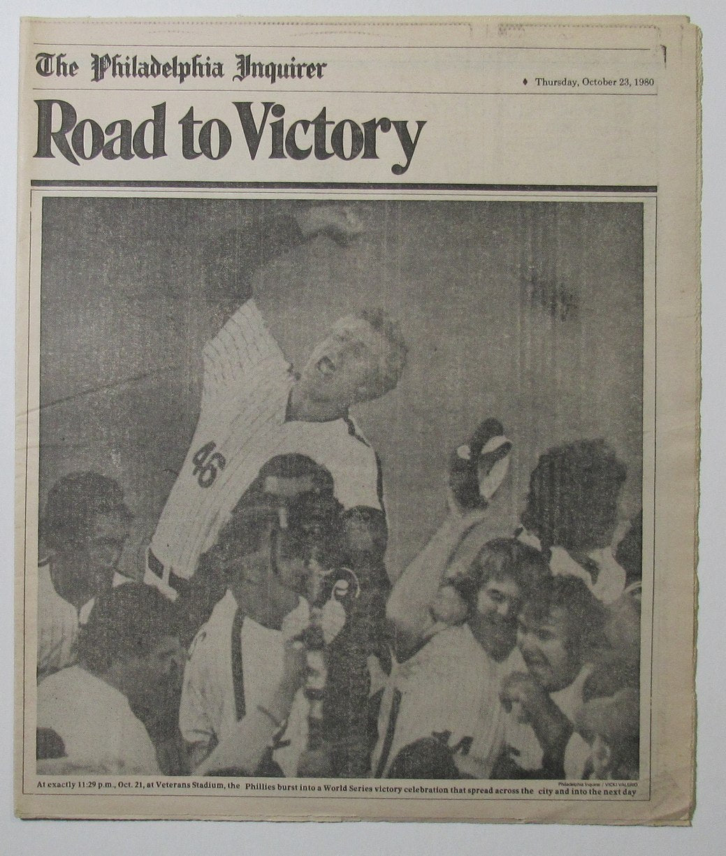 Philadelphia Phillies 1980 World Series, Road to Victory,  Supplement 10/23/80