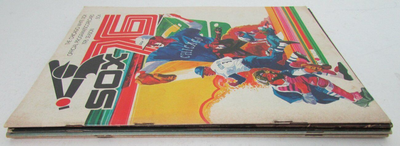 Lot of 6 Chicago White Sox 1970's Official Program 75th Season 153635