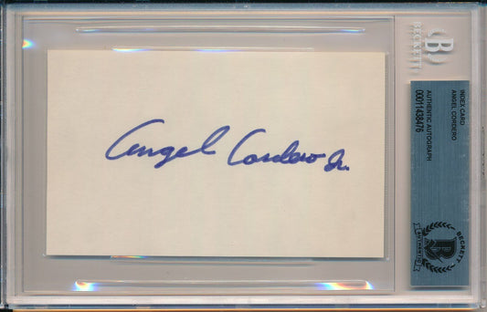 Angel Cordero Jockey Signed/Auto/Autographed 3x5 Index Card Beckett 145312