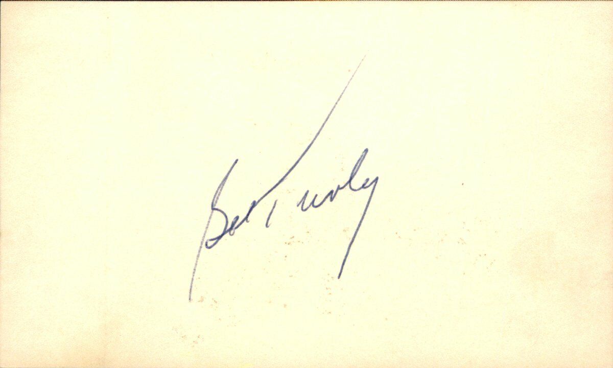 Bob Turley New York Yankees d.2013 Signed/Autographed 3x5 Index Card 162472