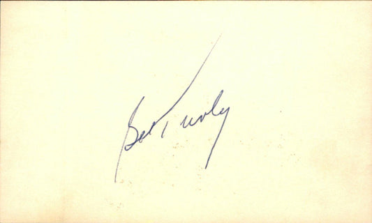 Bob Turley New York Yankees d.2013 Signed/Autographed 3x5 Index Card 162472