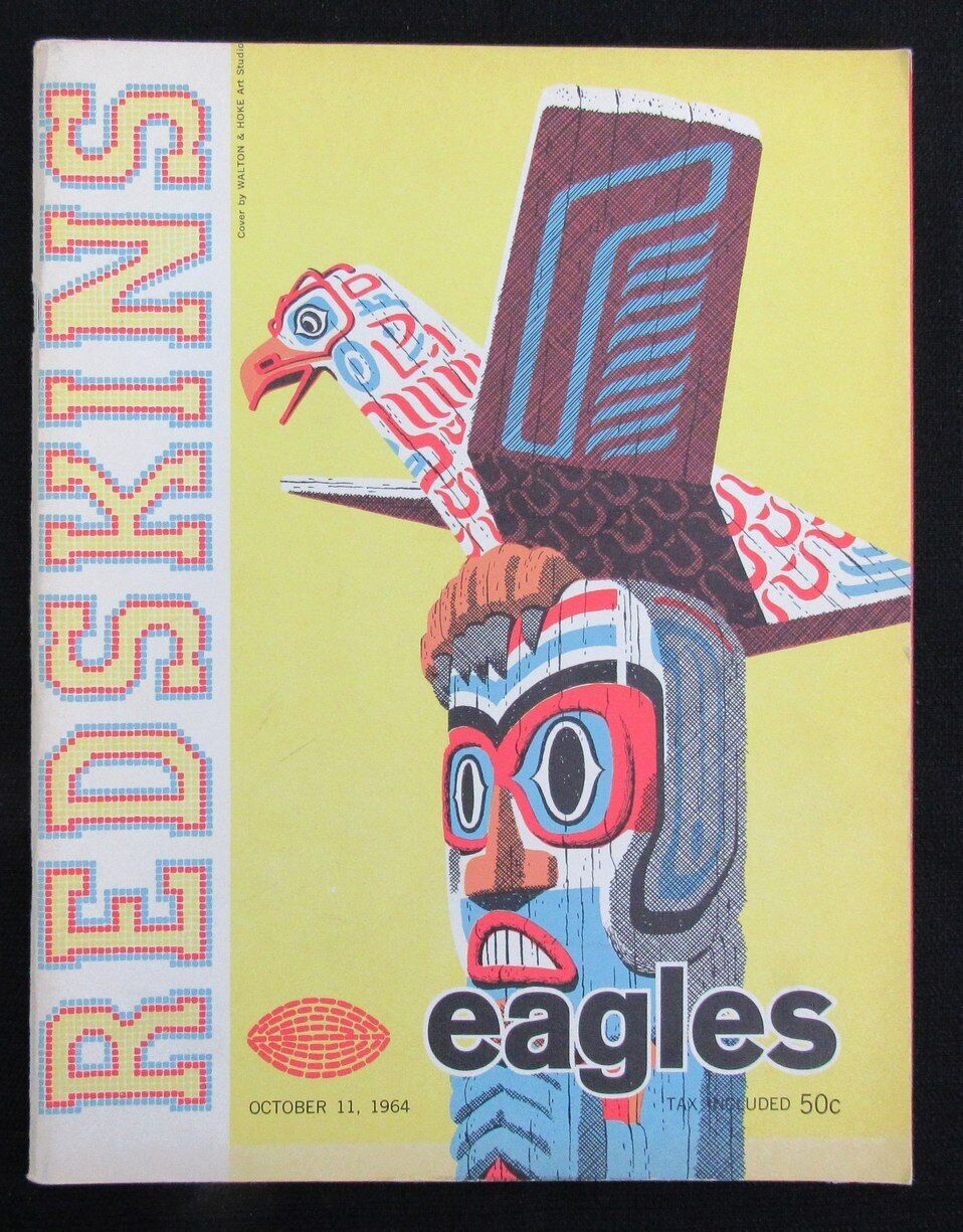 Octboer 11, 1964 Washington Redskins vs Philadelphia Eagles Game Program 181803