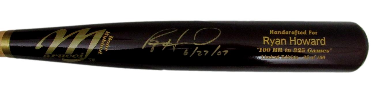 Ryan Howard Autographed Marucci Limited Edition Baseball Bat Phillies JSA