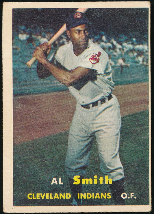 1957 TOPPS Al Smith Card #145 Cleveland Indians 177153