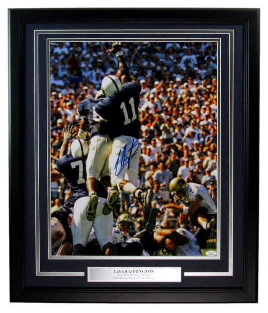 LaVar Arrington Signed/Autographed 16x20 Photo Penn State Framed JSA 192407