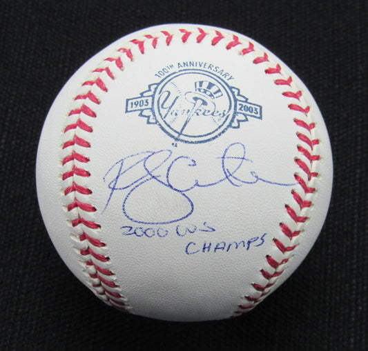 Randy Choate Signed/Auto Yankees 100th OML Baseball MAB Inscr 187051