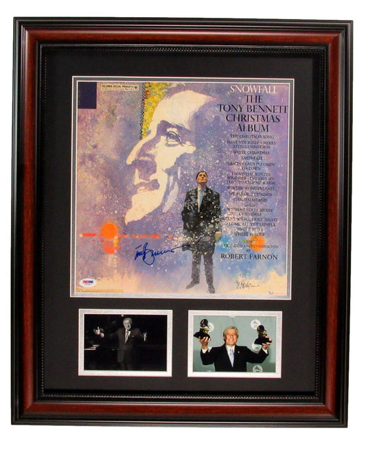 Tony Bennett Autographed Album  Photos Framed PSA/DNA