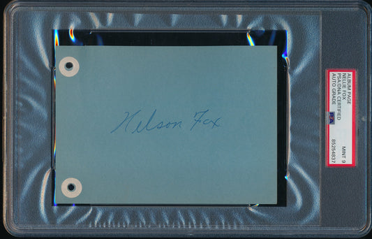 Nellie Fox HOF Signed/Auto 6x4.5 Album Page White Sox PSA/DNA MINT 9 190274