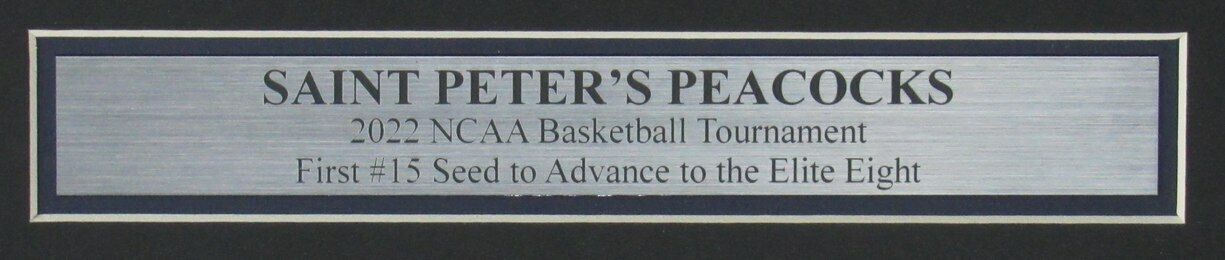 New York Post Newspaper Saint Peter's 2022 NCAA Basketball Champs Framed 167596