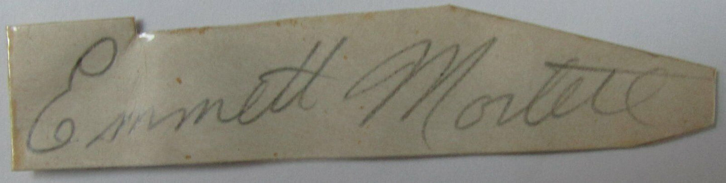 Emmett Mortell Notre Dame Fighting Irish/ Eagles Signed Cut  PSA/DNA 145112