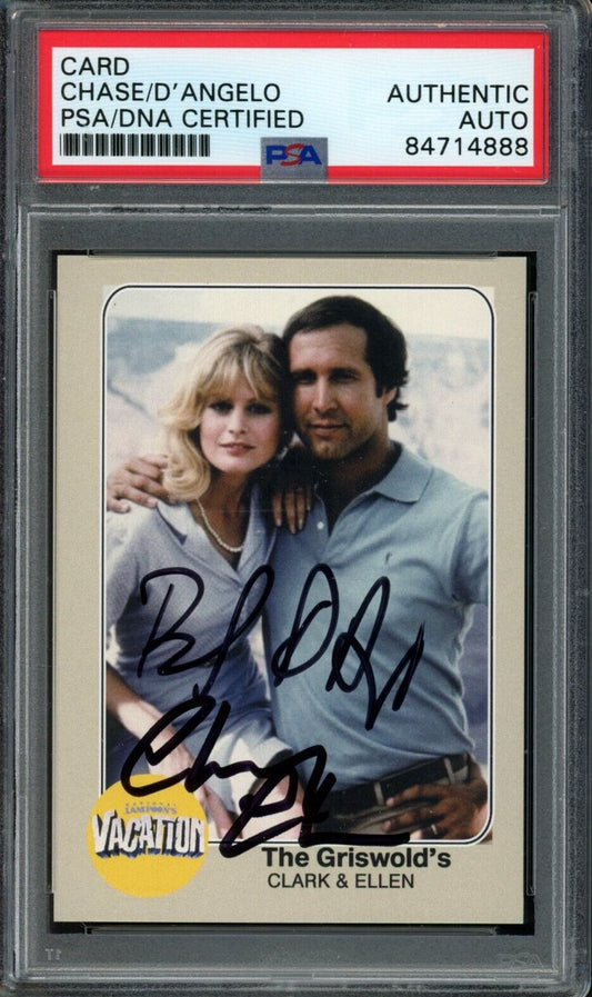 Chevy Chase/Beverly D'Angelo Dual-Signed Trading Card "Vacation" PSA/DNA 176804