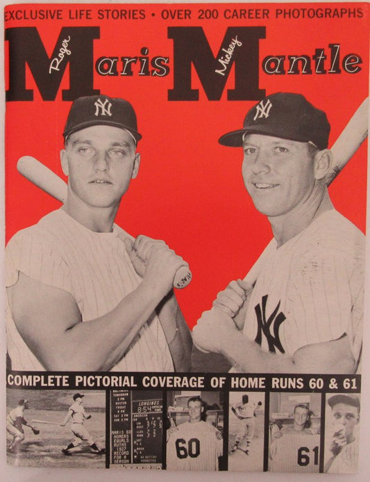 1962 Roger Maris & Mickey Mantle JKW Sports Publication Magazine 183108