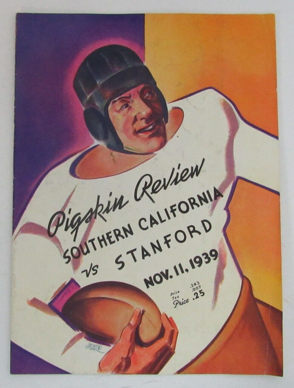 1939 Southern California USC vs. Stanford College Football Game Program 151847