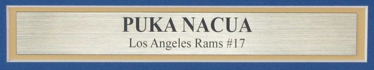 Puka Nacua Signed/Autographed 16x20 Photo LA Rams Framed Fanatics 189919