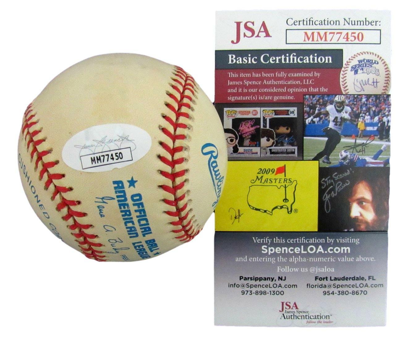 Roy Sievers Senators Signed/Inscribed Rawlings ONL Baseball JSA 158293