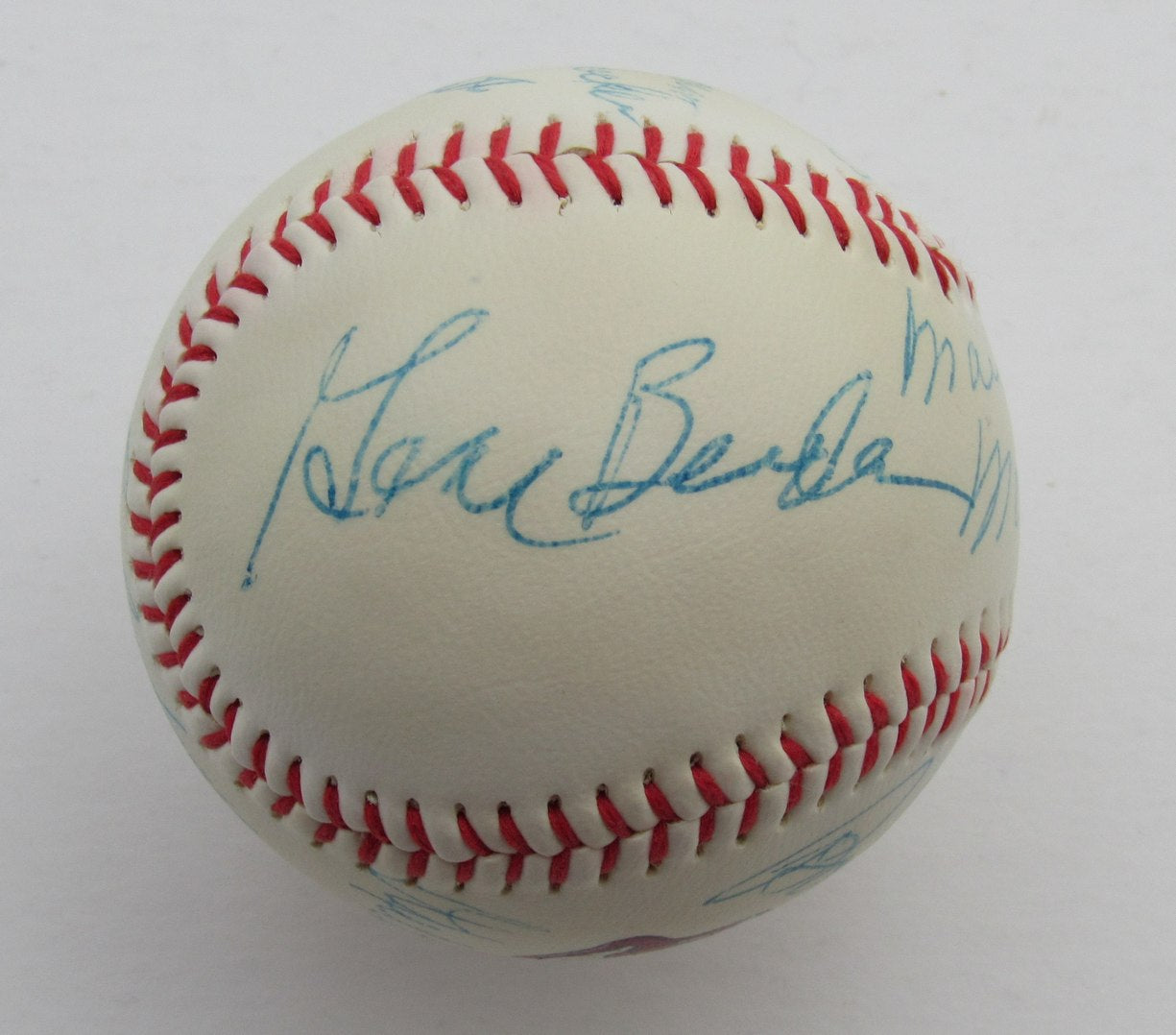 Cleveland Indians Team Autographed by 15 Players Indians Logo Baseball 180626