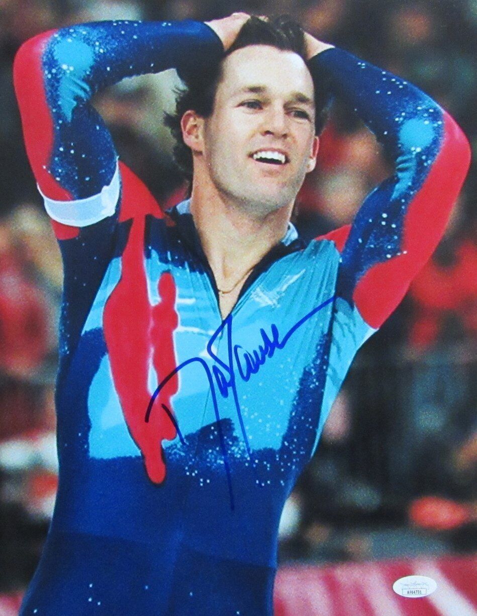 Dan Jansen Autographed 11x14 Photo Olympic Speed Skater JSA