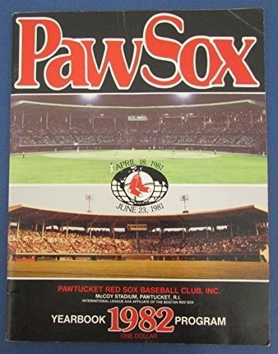 1982 Pawtucket Red Sox Official Yearbook 125610