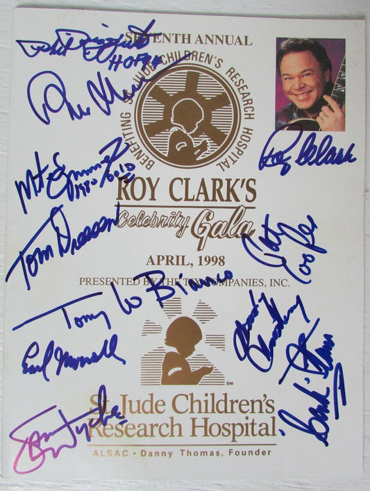 1998 Roy Clark Celebrity Gala Multi-Signed Program incl Rizzuto/Morrall 147155