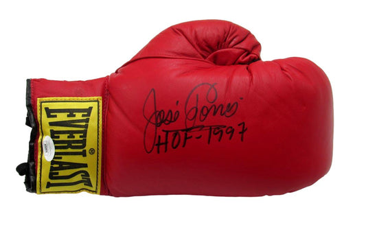 Jose Torres HOF Signed/Inscribed Right Red Everlast Boxing Glove JSA 190125