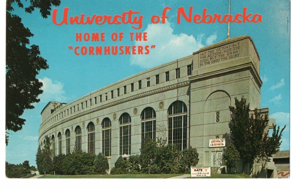 Vintage Unused Postcard of Memorial Stadium of Nebraska Centennial 143637