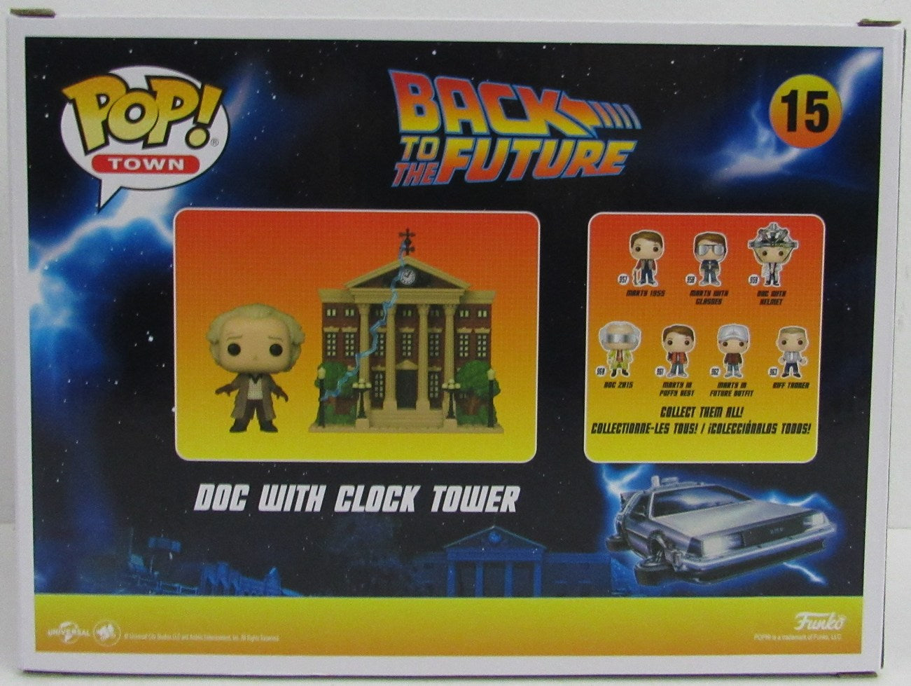 Christopher Lloyd Autographed Funko Pop #15 Doc With Clock Tower JSA