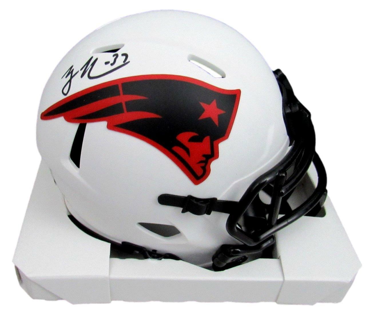 Rodney Harrison Patriots Signed/Auto Lunar Eclipse Mini Helmet Beckett 159473