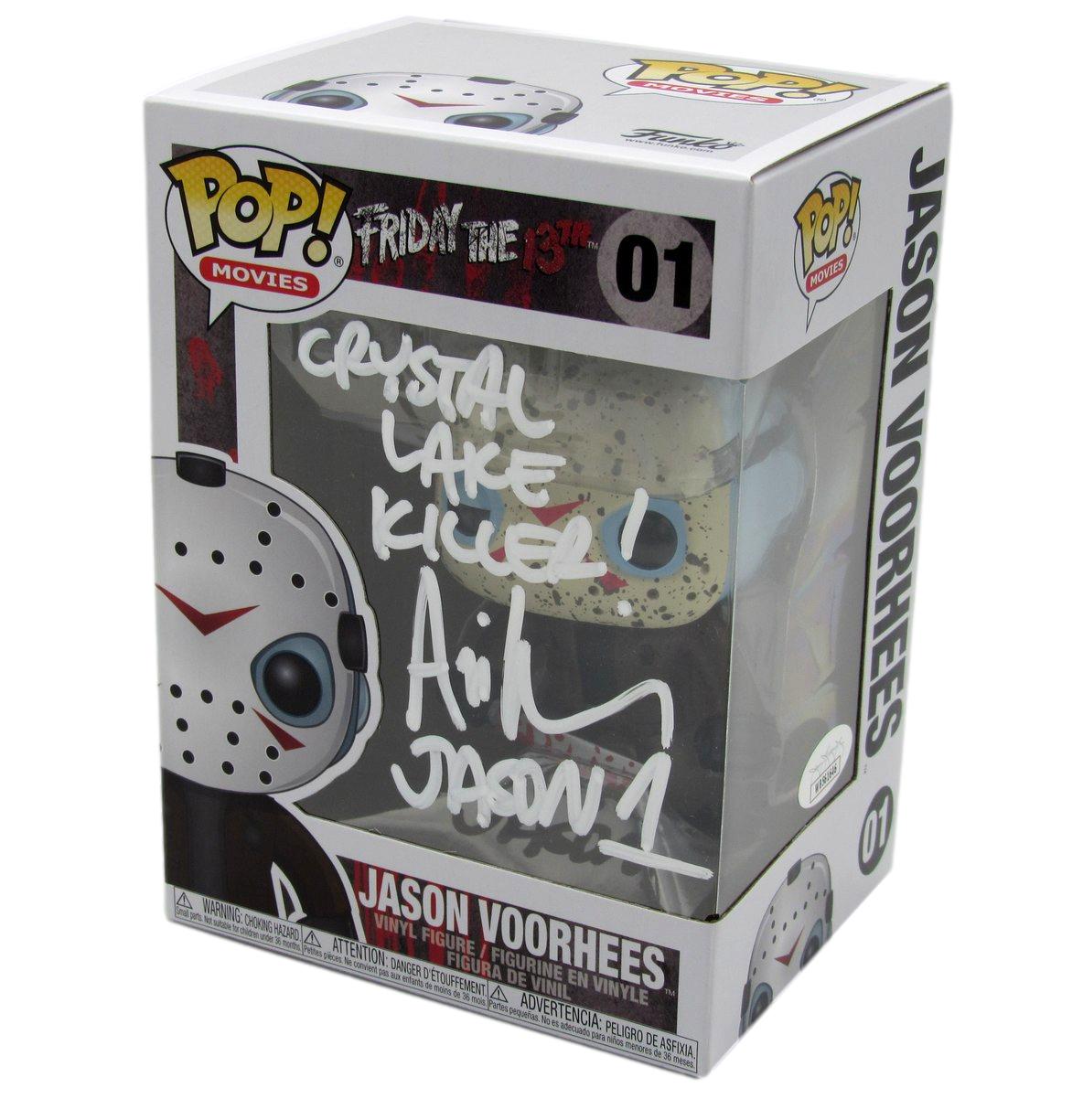 Ari Lehman Signed/Insc Funko Pop! #01 "Friday the 13th" Signed White JSA 190718