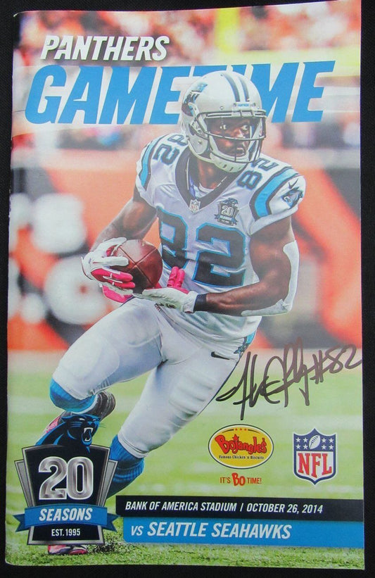 Jerricho Cotchery Carolina Panthers Signed Football Program vs.Seahawks 10/26/14